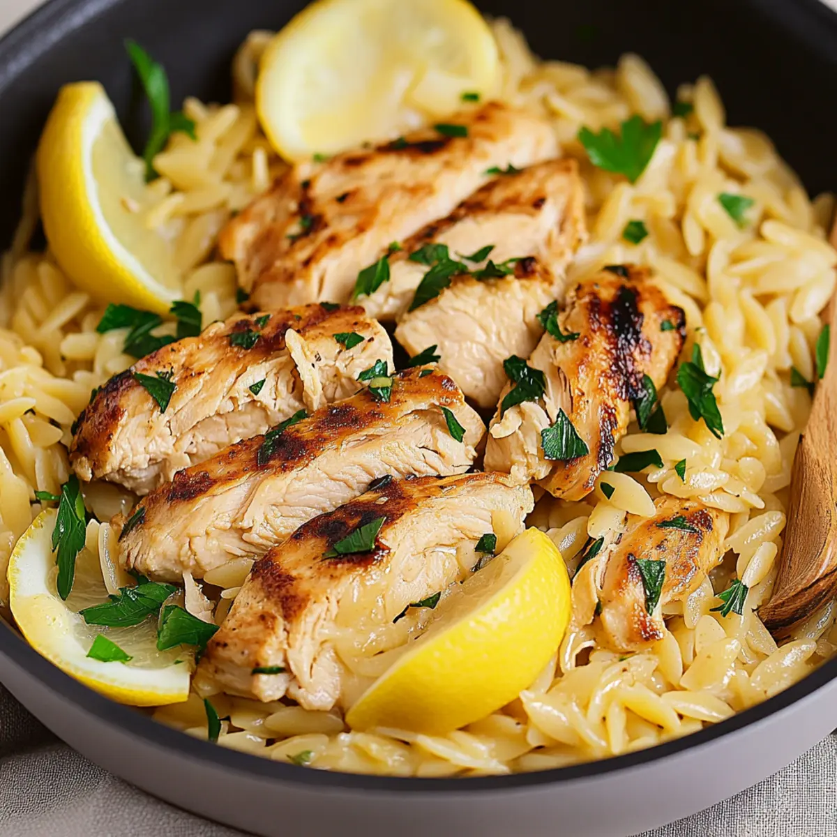 Lemon Chicken Orzo