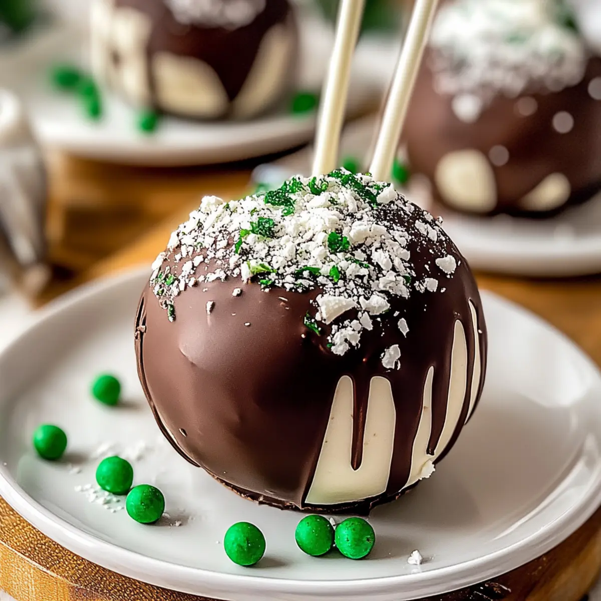 Mint Hot Chocolate Bombs